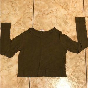 Forever 21 cropped long sleeve shirt.